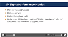 Six Sigma Performance Metrics and Financial Measures